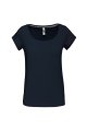 Dames T-shirt Boothals Kariban K384 NAVY